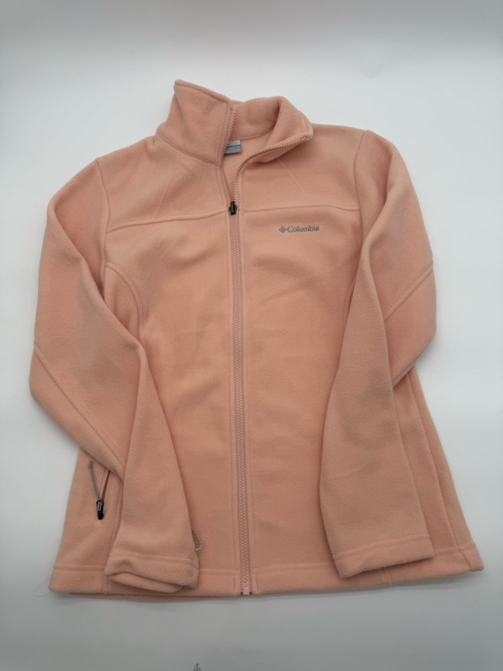 Columbia Women's Benton Springs Full Zip Fleece Jacket Pink/Coral Sz Small